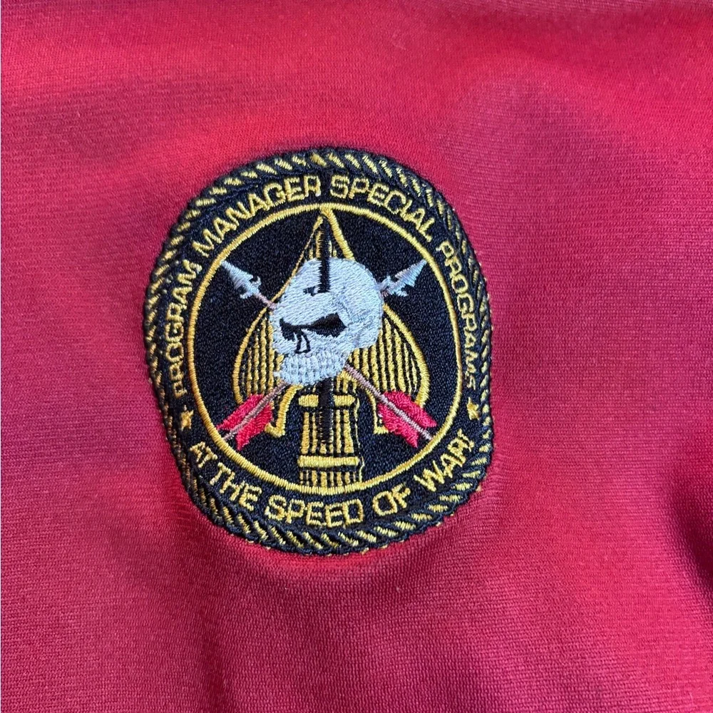 The North Face Quarter Zip Sz. Medium War Patch